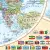 Świat mapa ścienna dwustronna polityczna i fizyczna arkusz laminowany, 1:35 000 000